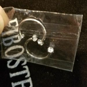 2pc 16g New CZ Stainless Steel Body Jewelry